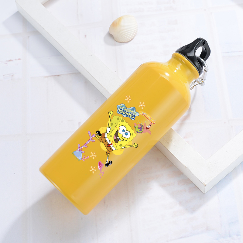 Running Gear Water - Botol Air Aluminium SpongeBob untuk Olahraga