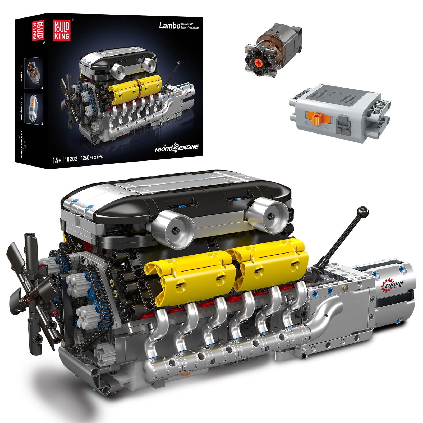 Running Gear Engine - Kit Model Mesin V12 Yang Berjalan-Bangun