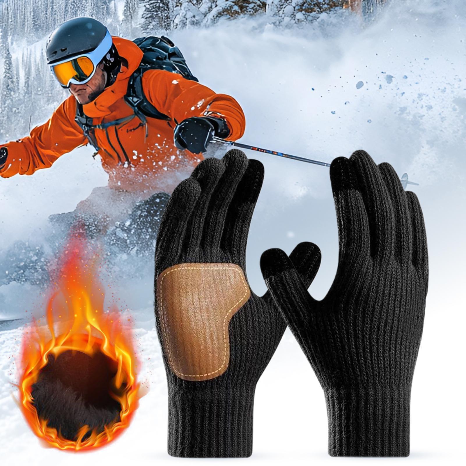 Running Gear Cold Weather Men - Sarung Tangan USB Berpemanas dengan Layar