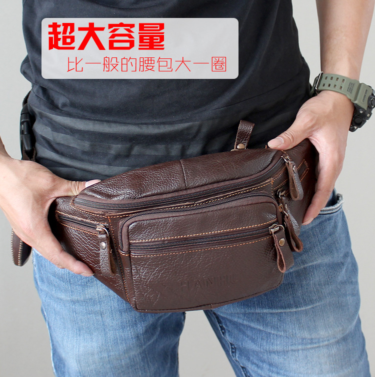 Running Gear To Hold Phone - Tas pinggang pria kulit sapi asli,
