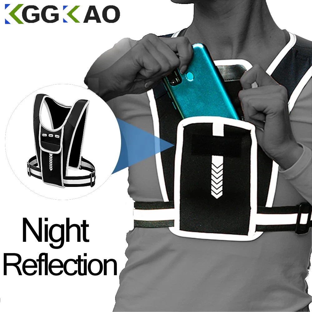 Running Gear Hydration - Wadah ponsel untuk pria wanita, rompi