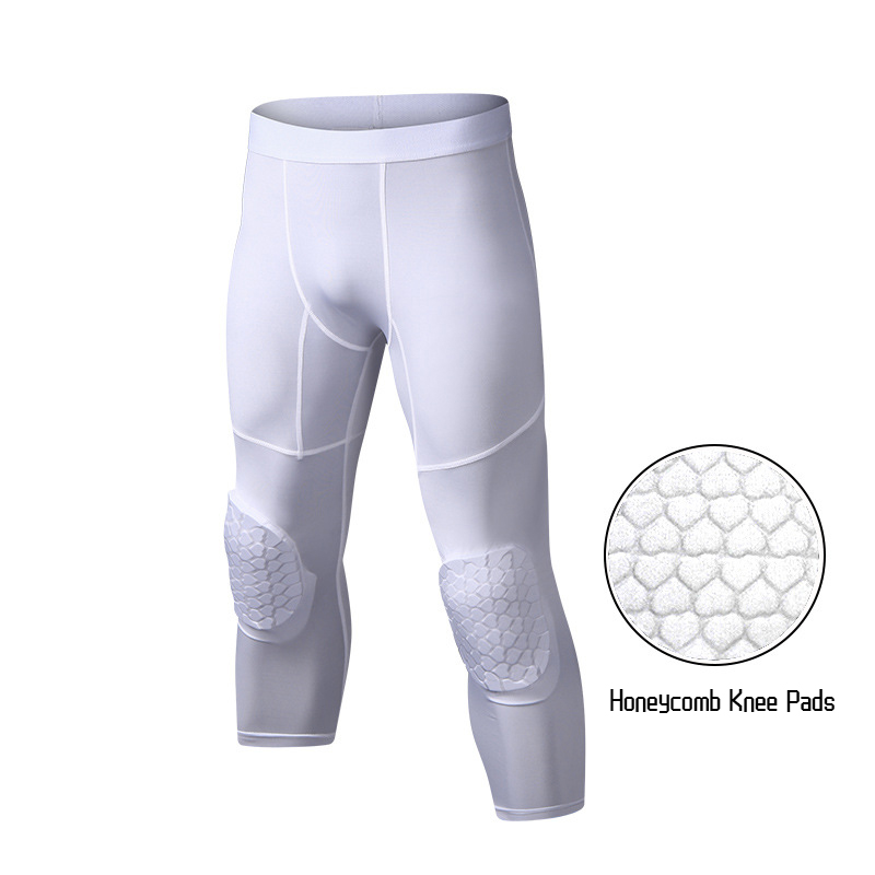 Running Gear Satisfy - Celana panjang basket pria, dengan bantalan