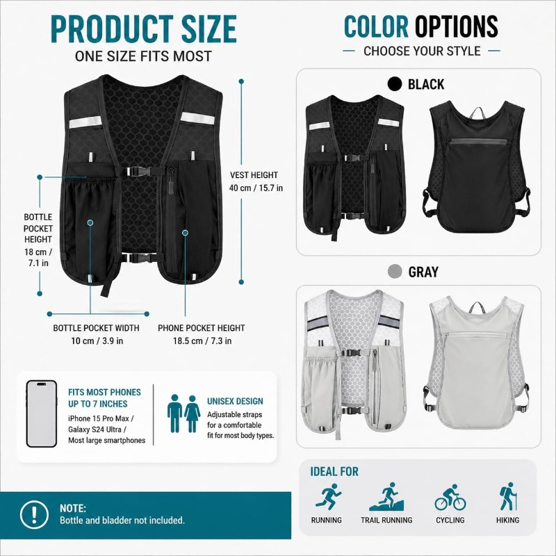 Rompi Reflektif Ringan untuk O - Running Gear Satisfy ulasan dan harga