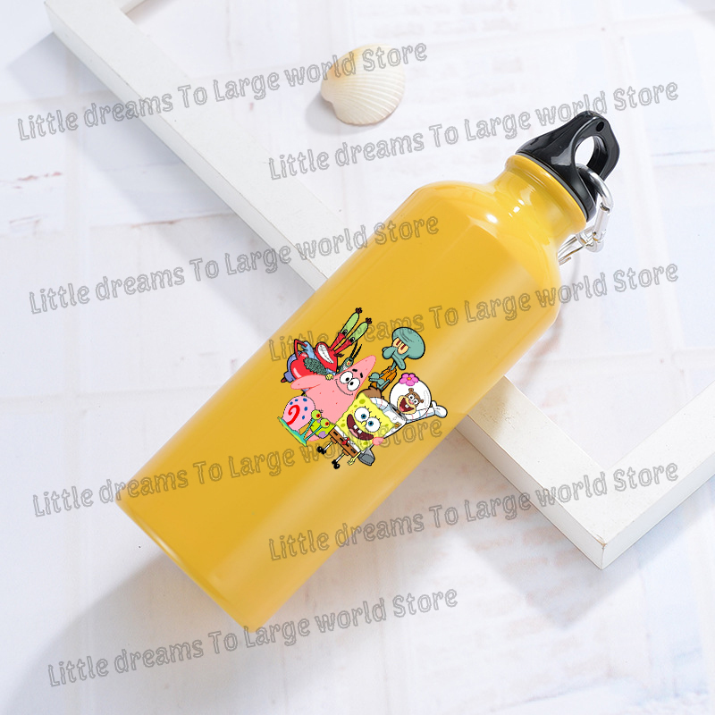 Botol Air Aluminium SpongeBob  - Running Gear Water ulasan dan harga