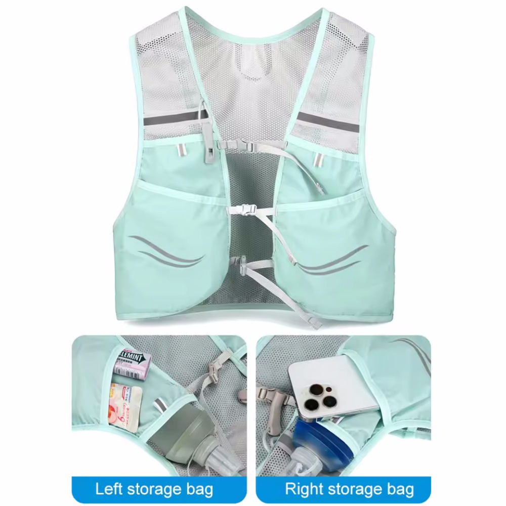 Rompi Lari Reflektif Tas Dada  - Running Hydration Vest ulasan dan harga