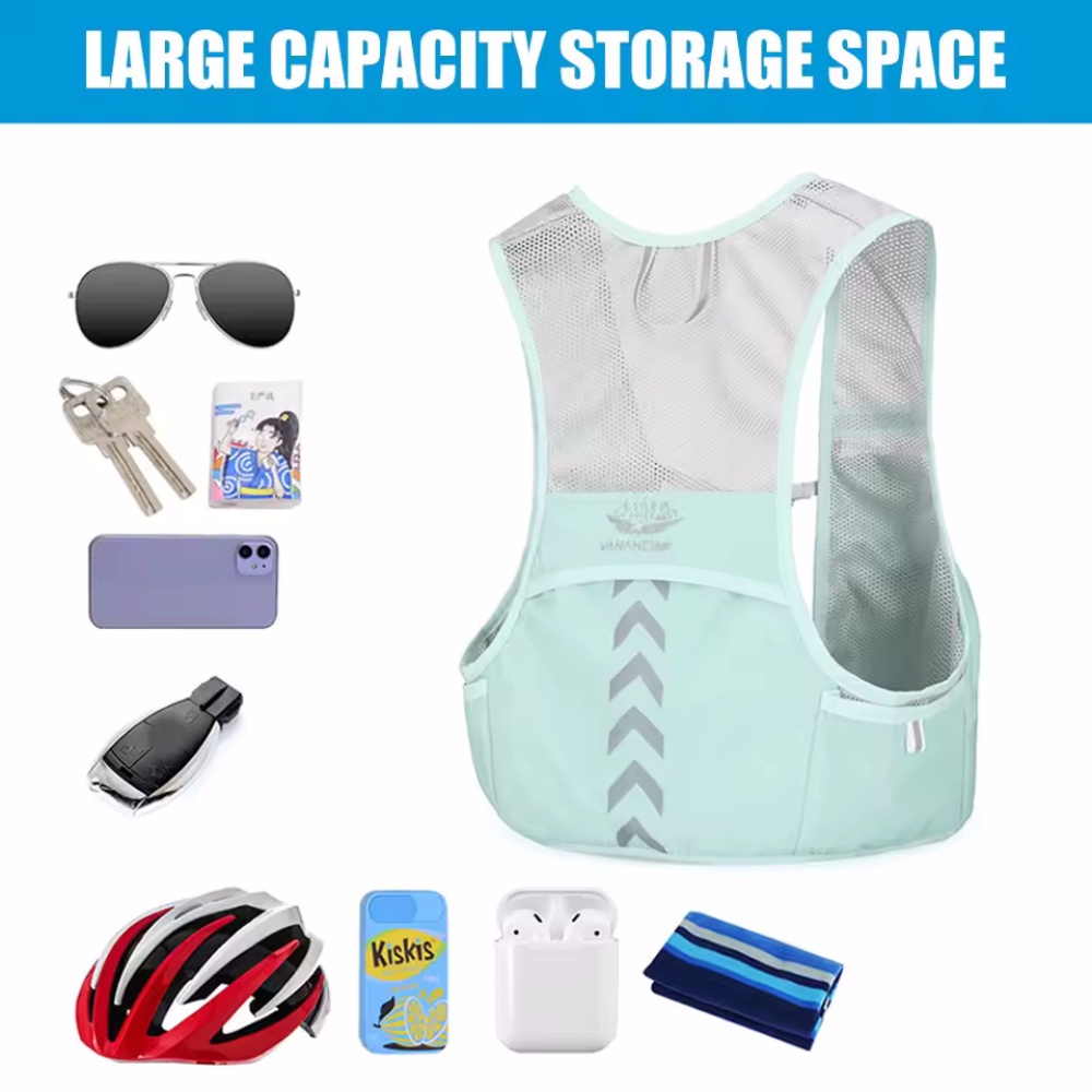 Rompi Lari Reflektif Tas Dada  - Running Hydration Vest ulasan dan harga