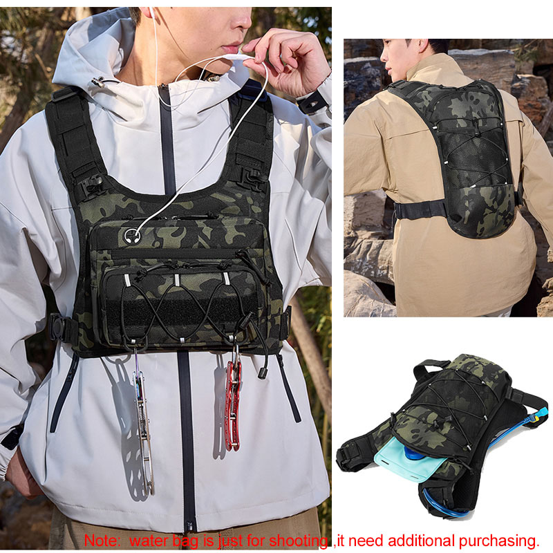 Tas Taktis Rompi Dada Depan un - Running Hydration Vest ulasan dan harga