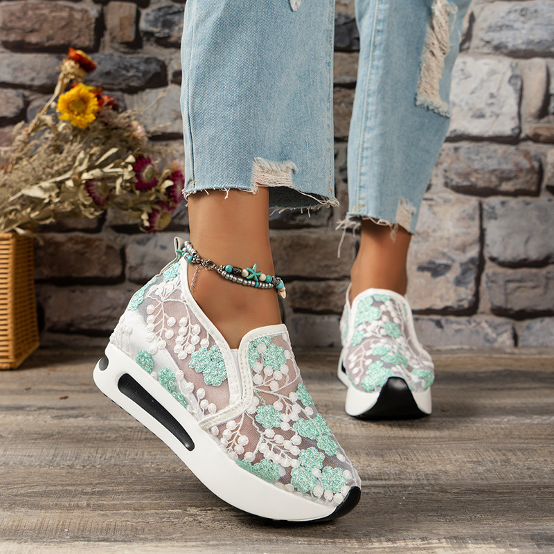 Sepatu Olahraga Wanita Platfor - Running Gear Ladies ulasan dan harga